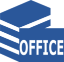 Office Icon Blau